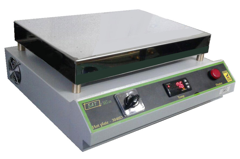 Hot plate with thermocouple heat sensor  