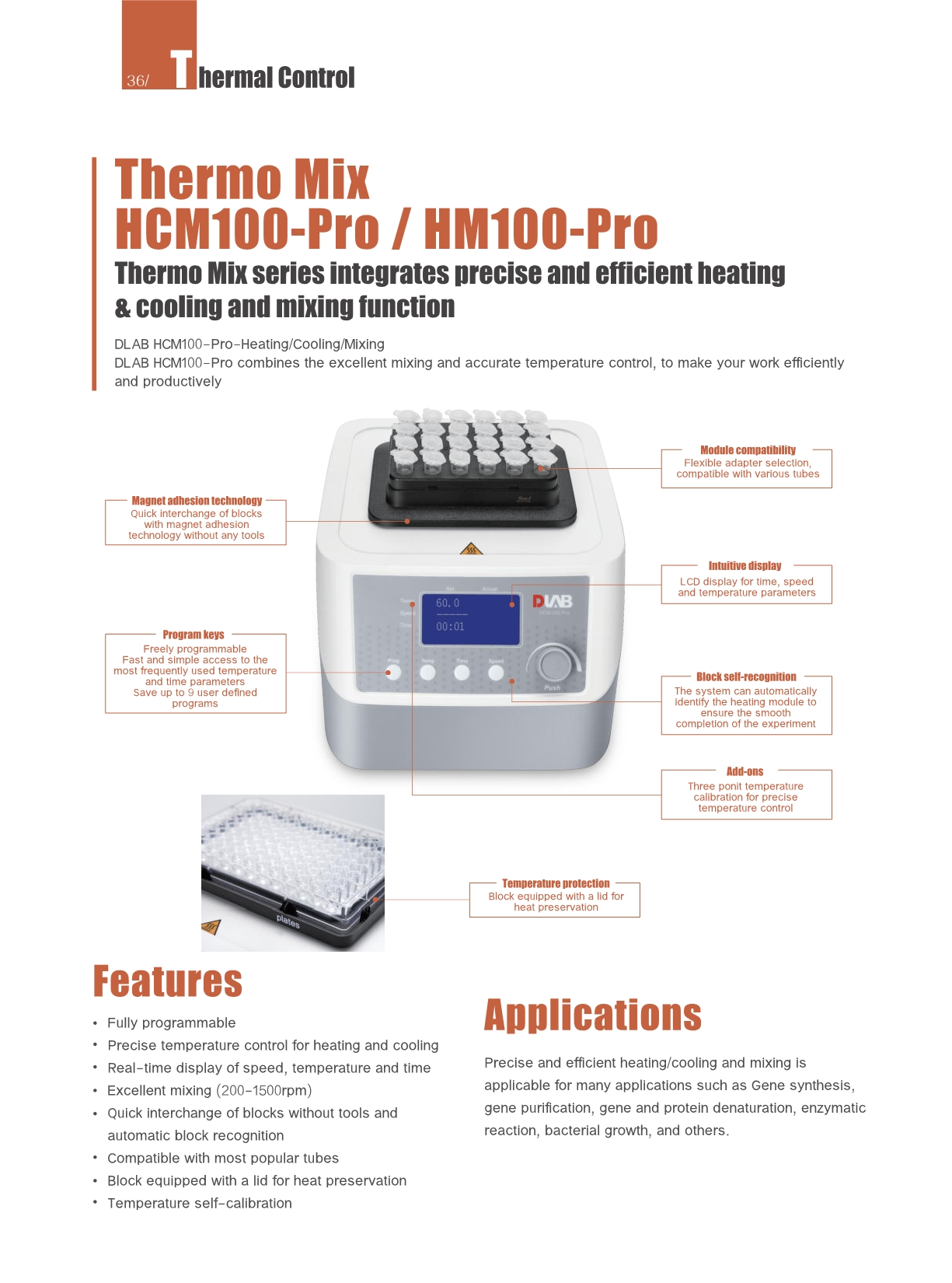 میکسر گرمایشی HM100 PRO DLAB (نماینده رسمی DLAB )