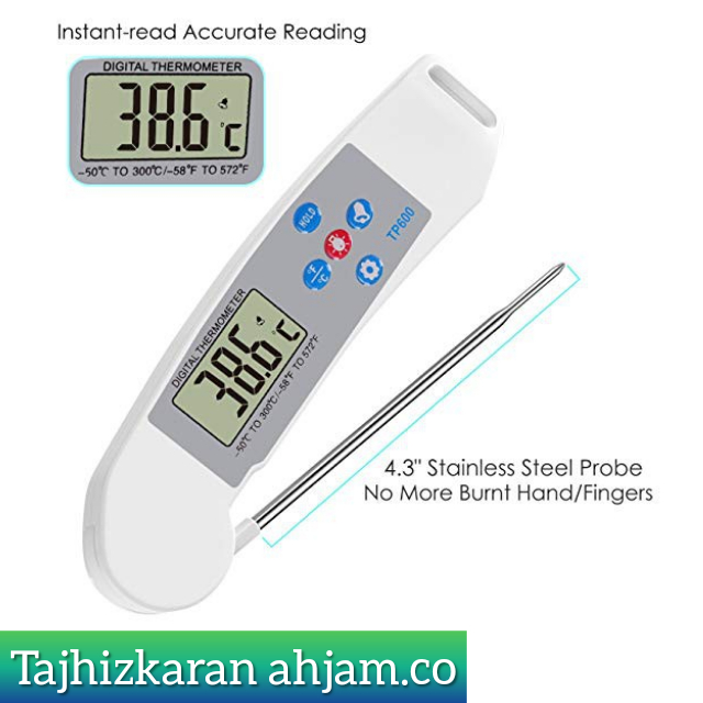ترمومتر دیجیتالی جیبی با پراب تاشو مدل TP600