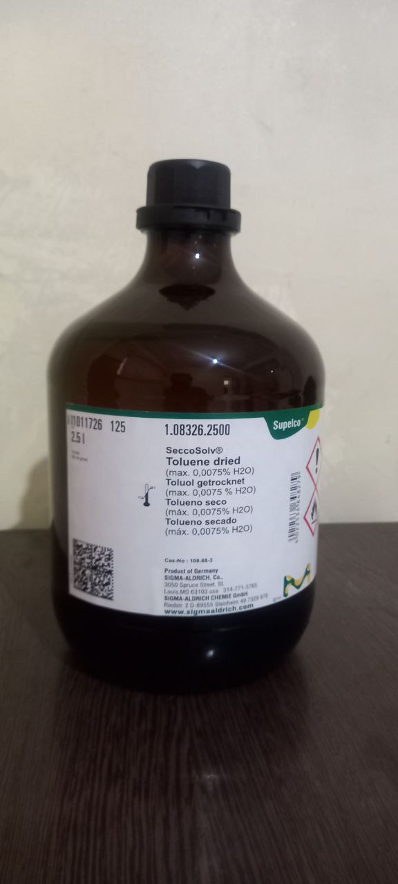 Toluene dried(high grade) Merck 108326. 2.5lit
